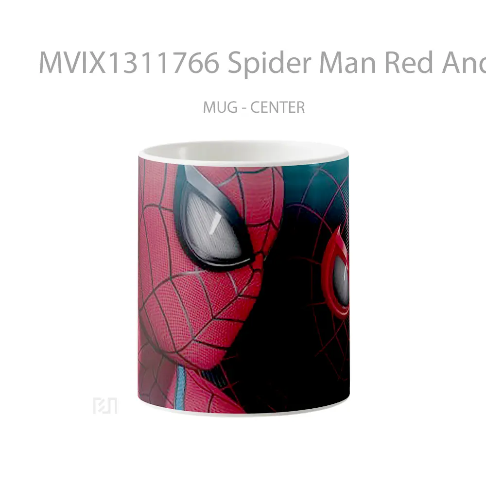 Mug Spider Man Red And Black Suit Gelas Superhero