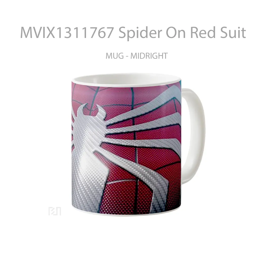 Mug Spider On Red Suit Gelas Keramik Unik - All-side / Desain