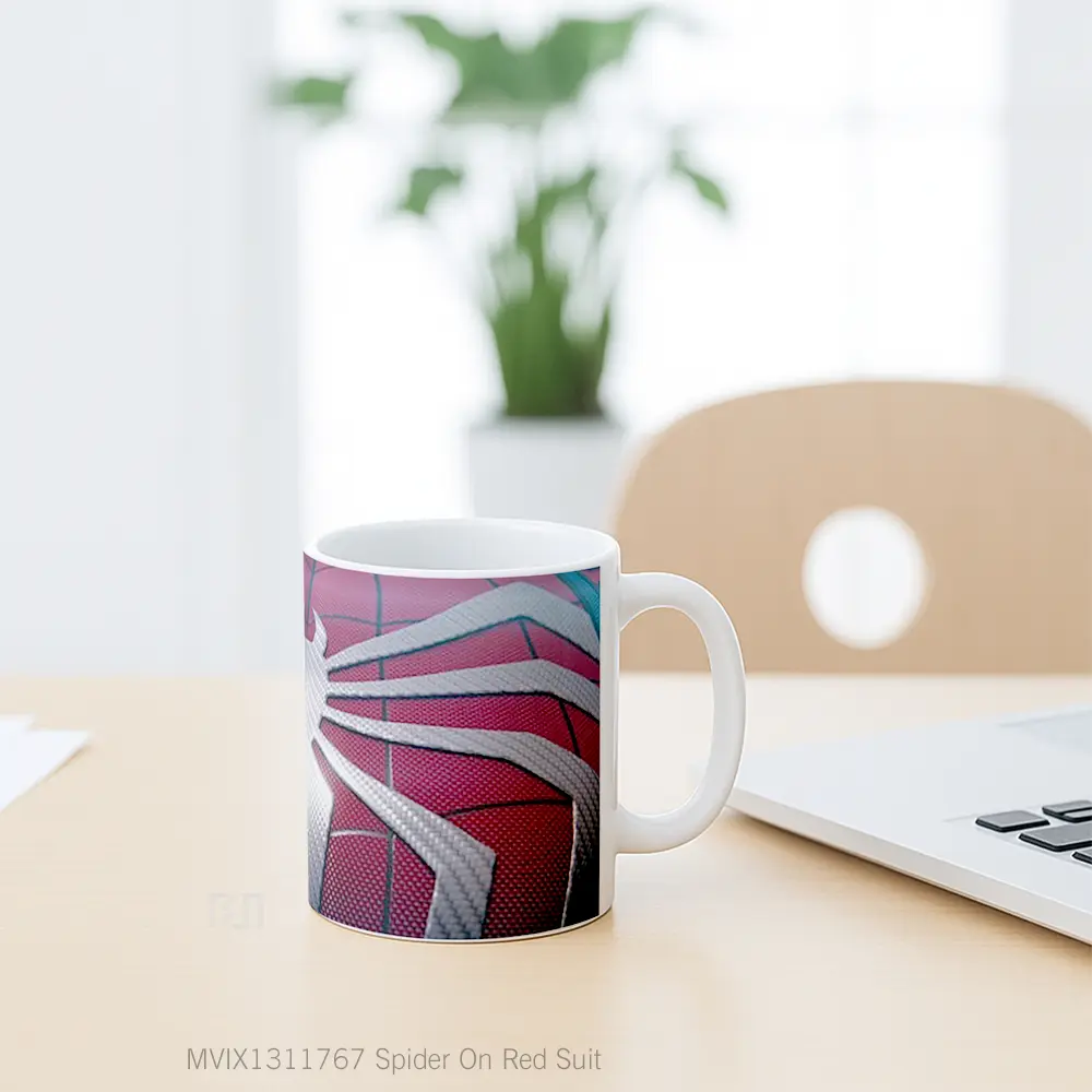 Mug Spider On Red Suit Gelas Keramik Unik - All-side / Desain
