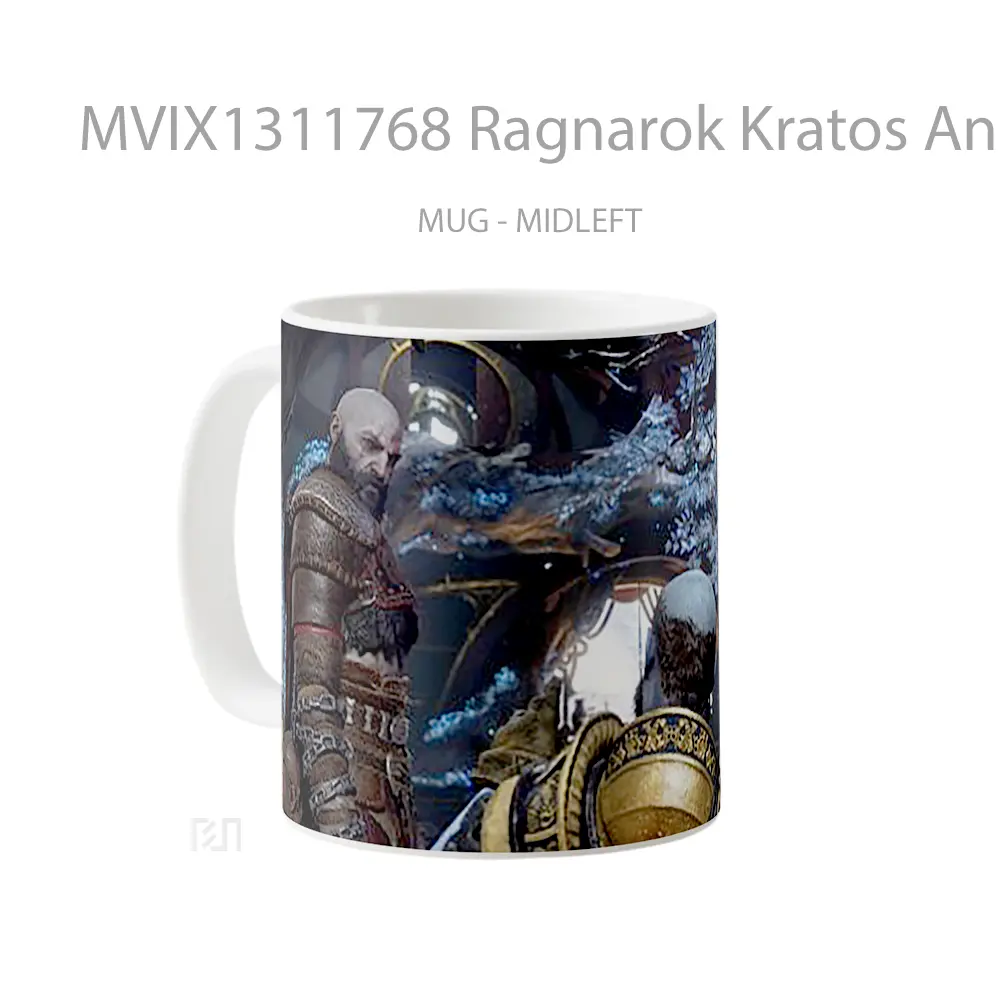 Mug Ragnarok Kratos And Atreus God Of War Gelas Keramik Unik - All-side / Desain