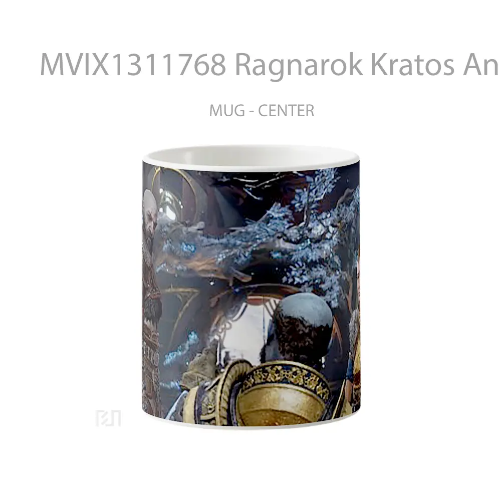 Mug Ragnarok Kratos And Atreus God Of War Gelas Keramik Unik