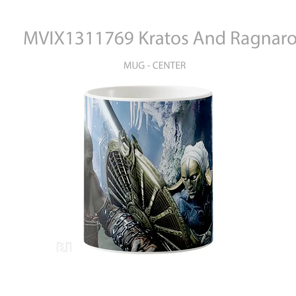 Mug Kratos And Ragnarok God Of War Gelas Keramik Unik