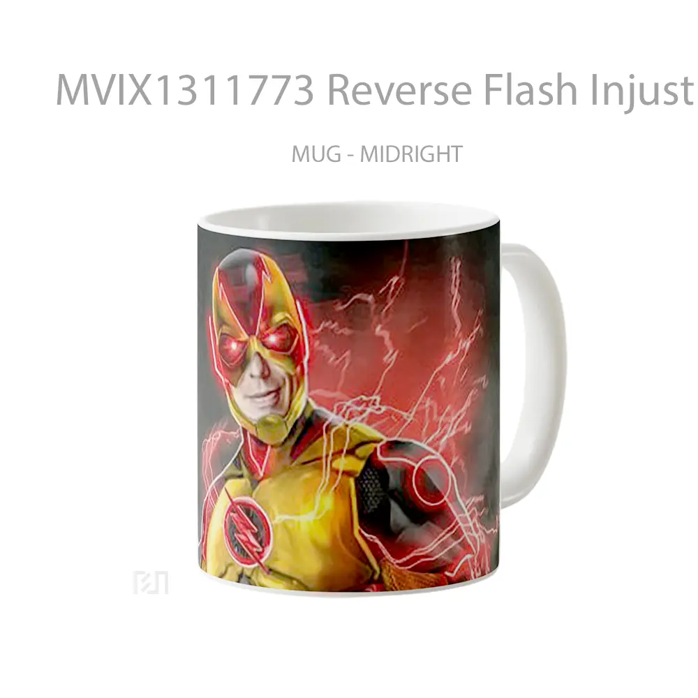 Mug Reverse Flash Injustice Gelas Superhero - All-side / Desain