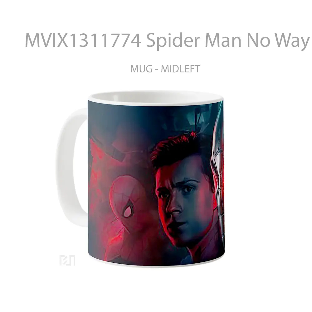Mug Spider Man No Way Home Fanmade Gelas Superhero - All-side / Desain
