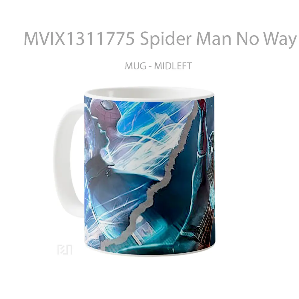 Mug Spider Man No Way Home Fanmade Poster Gelas Superhero - All-side / Desain