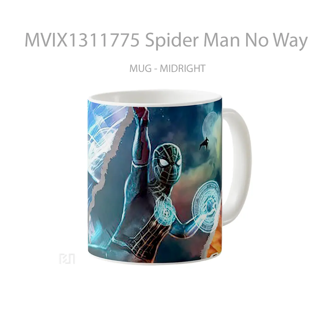 Mug Spider Man No Way Home Fanmade Poster Gelas Superhero - All-side / Desain
