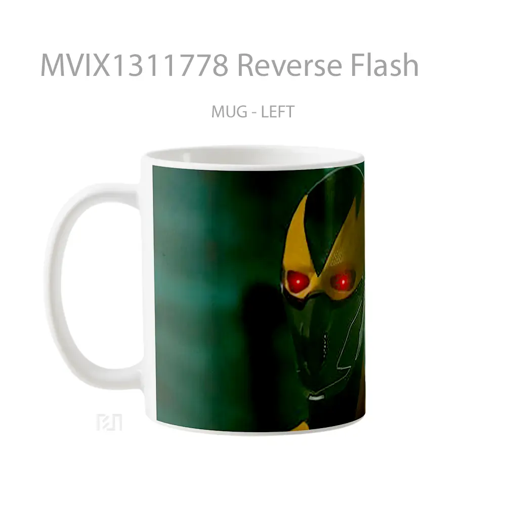 Mug Reverse Flash Gelas Superhero - All-side / Desain