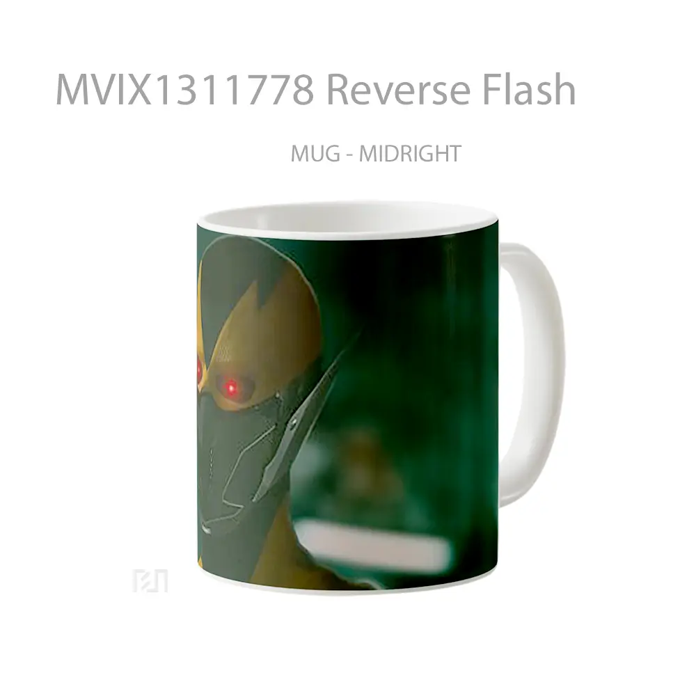 Mug Reverse Flash Gelas Superhero - All-side / Desain