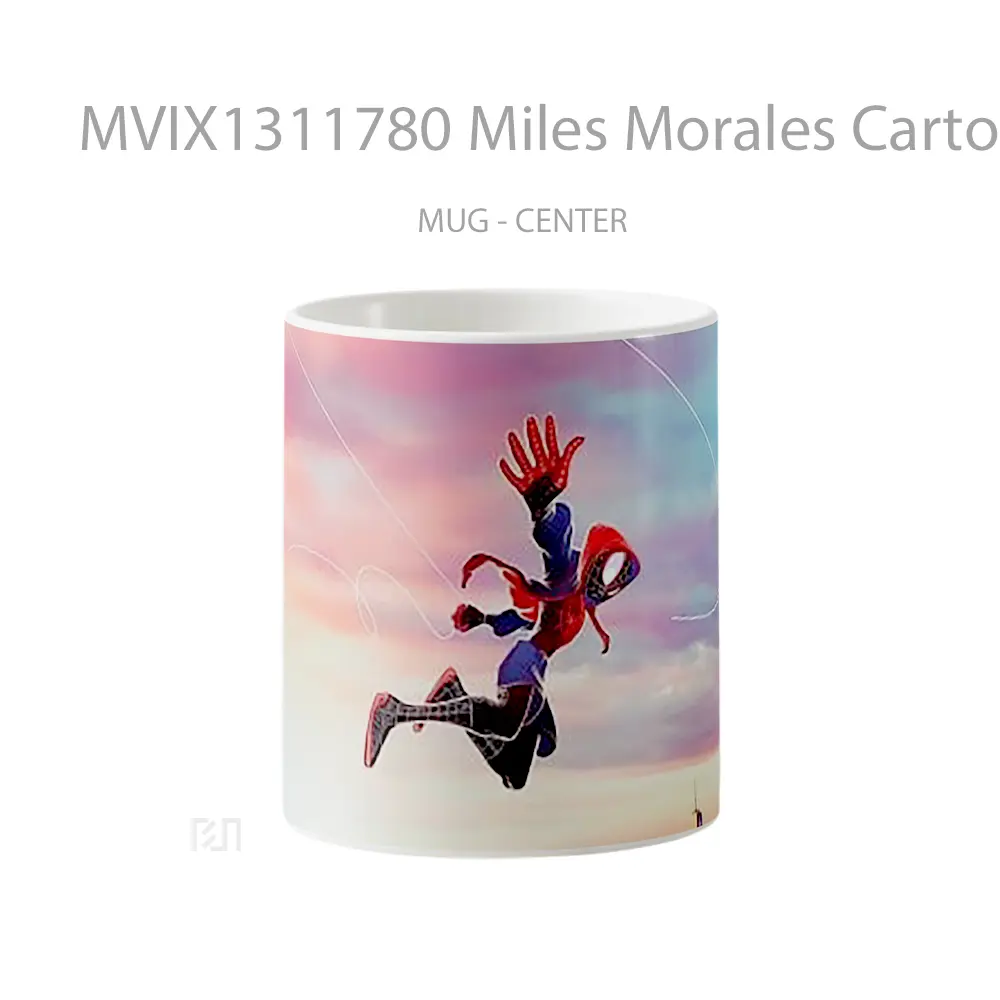Mug Miles Morales Cartoon Gelas Kartun