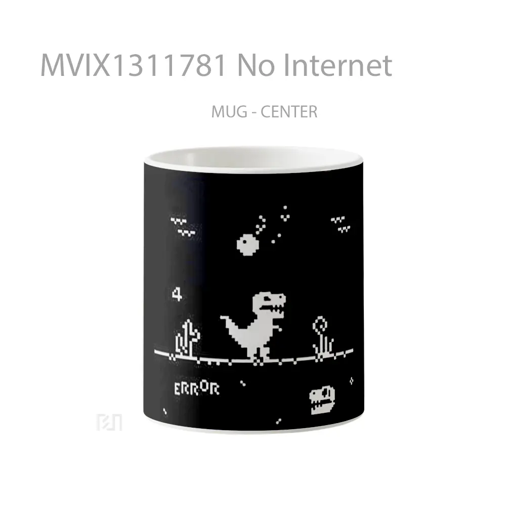 Mug No Internet Gelas Keramik Unik