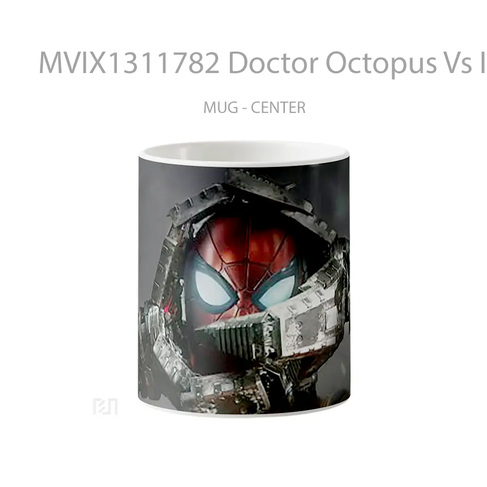 Mug Doctor Octopus Vs Iron Spidey Gelas Keramik Unik