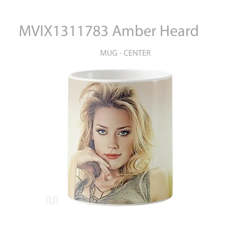Mug Amber Heard Gelas Keramik Unik