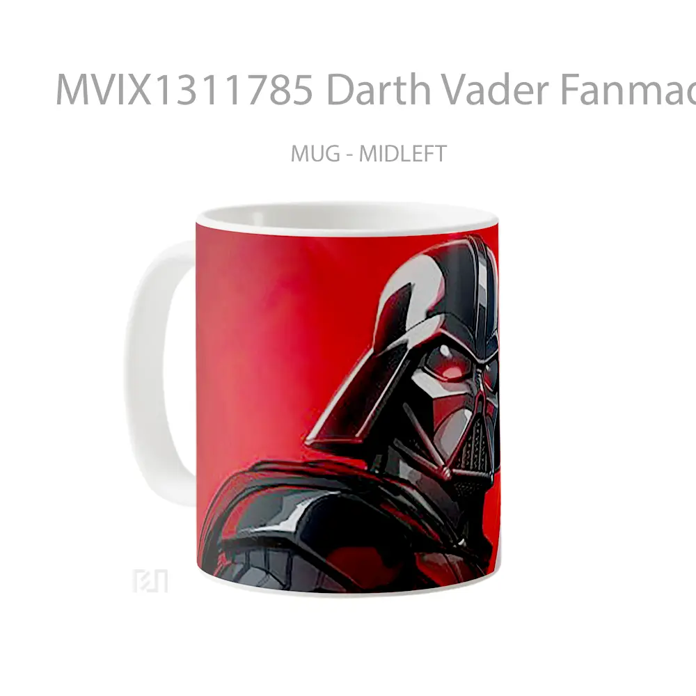 Mug Darth Vader Fanmade Gelas Star Wars - All-side / Desain