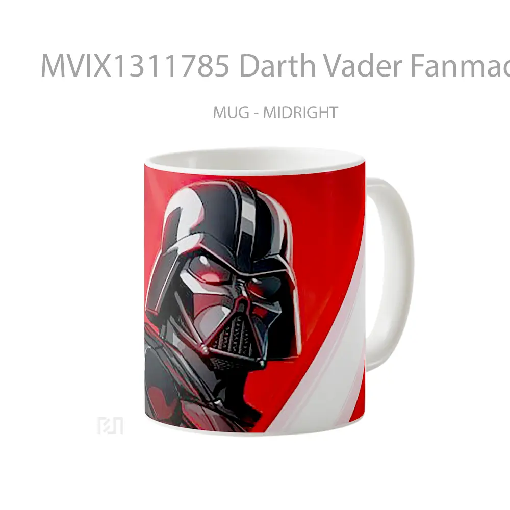 Mug Darth Vader Fanmade Gelas Star Wars - All-side / Desain