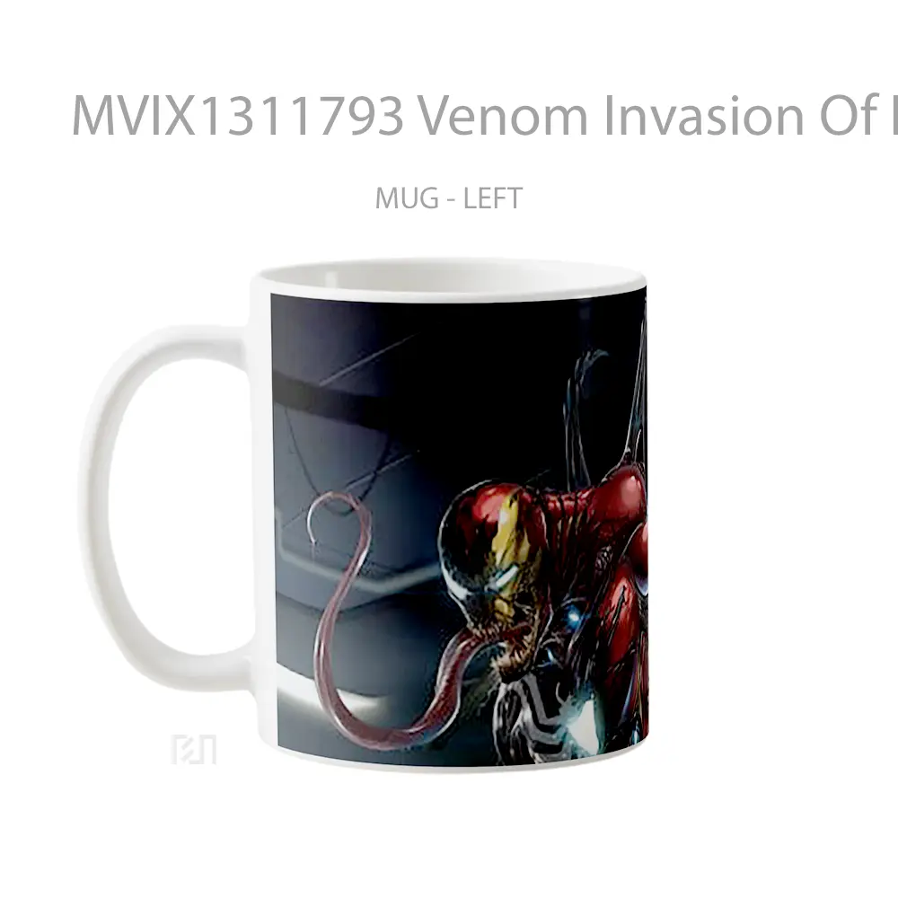 Mug Venom Invasion Of Iron Man Base Gelas Superhero - All-side / Desain