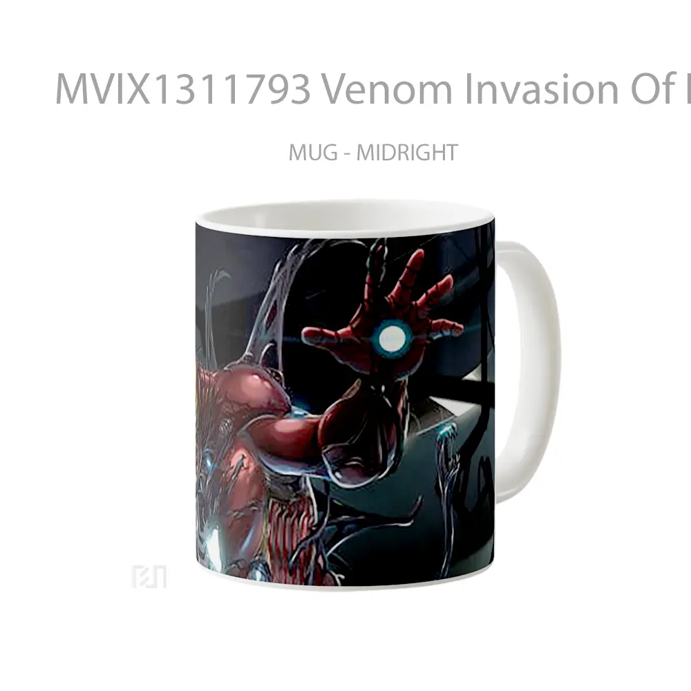 Mug Venom Invasion Of Iron Man Base Gelas Superhero - All-side / Desain