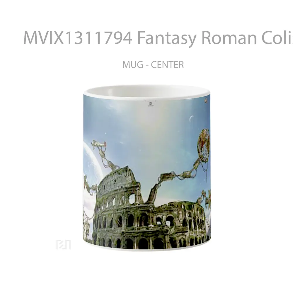 Mug Fantasy Roman Coliseum Gelas Fantasi