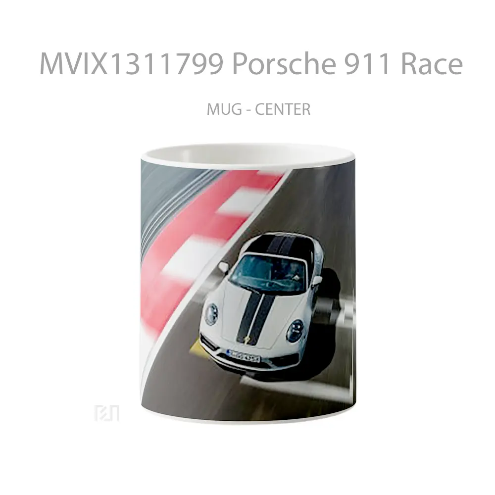 Mug Porsche 911 Race Cangkir Mobil