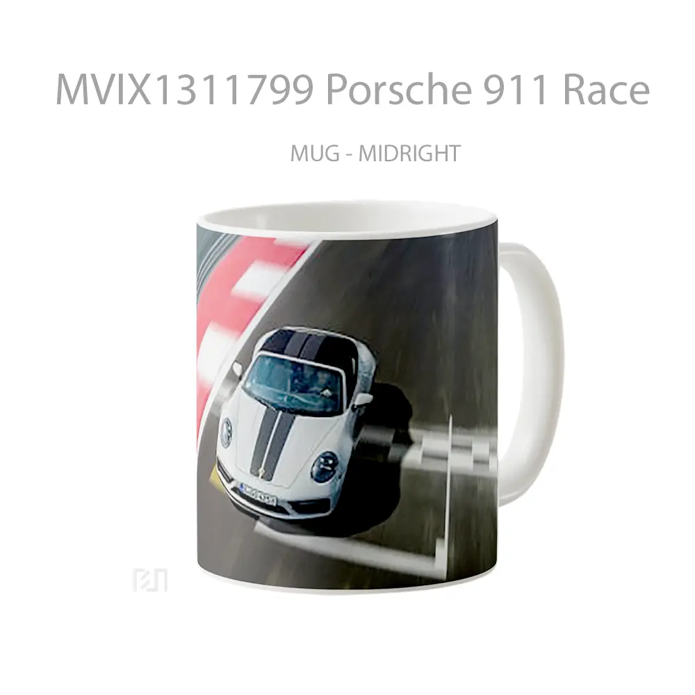 Mug Porsche 911 Race Cangkir Mobil - All-side / Desain