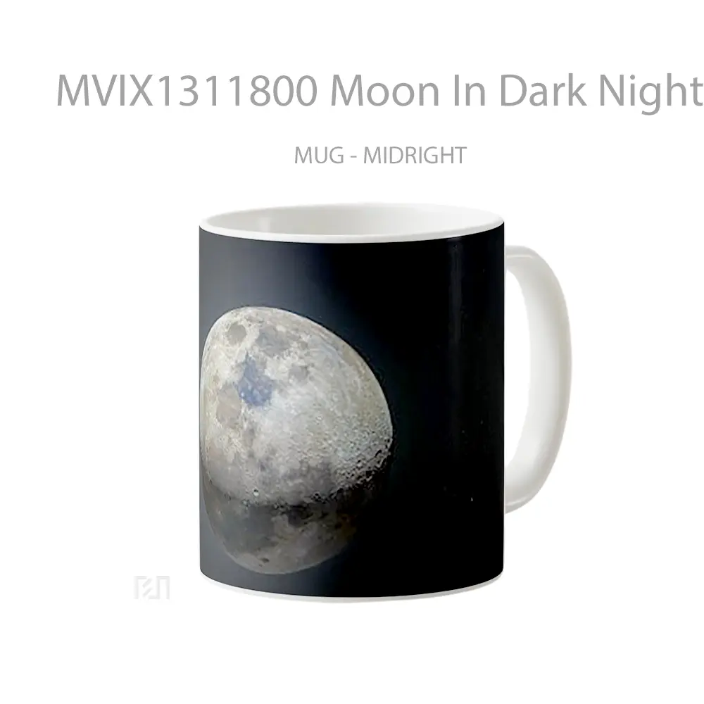 Mug Moon In Dark Night Gelas Astronomi - All-side / Desain