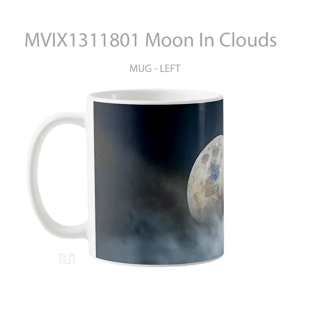 Mug Moon In Clouds Gelas Pemandangan Alam - All-side / Desain