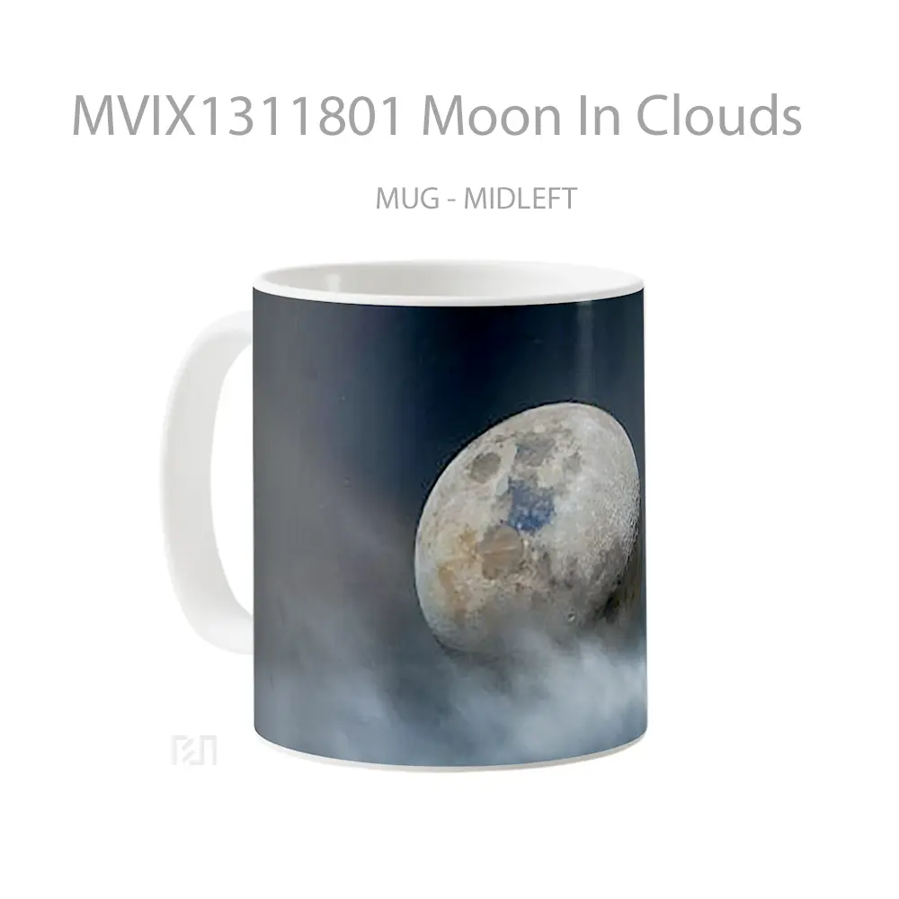 Mug Moon In Clouds Gelas Pemandangan Alam - All-side / Desain