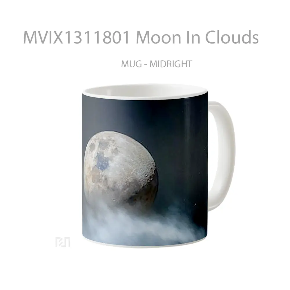 Mug Moon In Clouds Gelas Pemandangan Alam - All-side / Desain