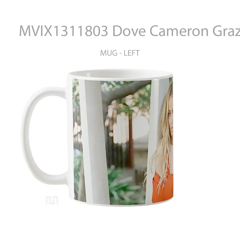 Mug Dove Cameron Grazia Photoshoot Gelas Keramik Unik - All-side / Desain