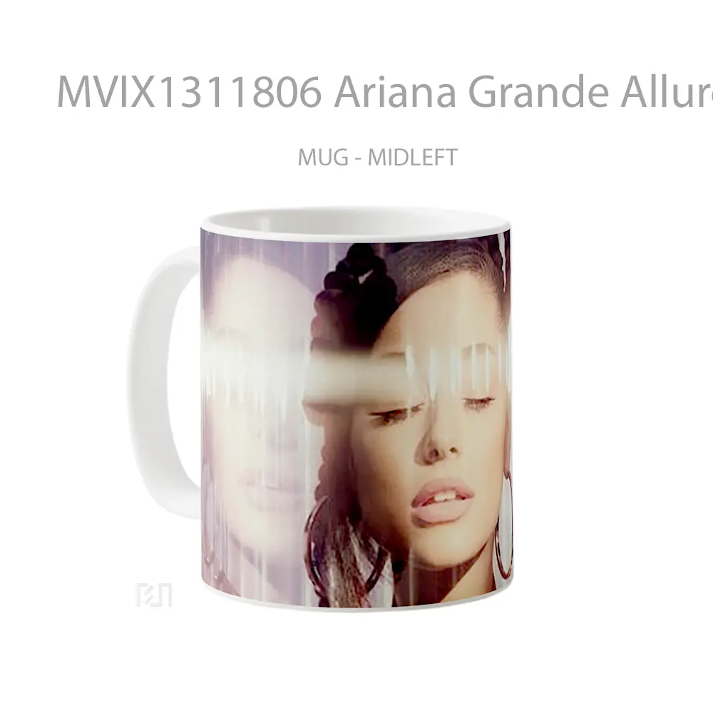 Mug Ariana Grande Allure Magazine Gelas Selebriti - All-side / Desain