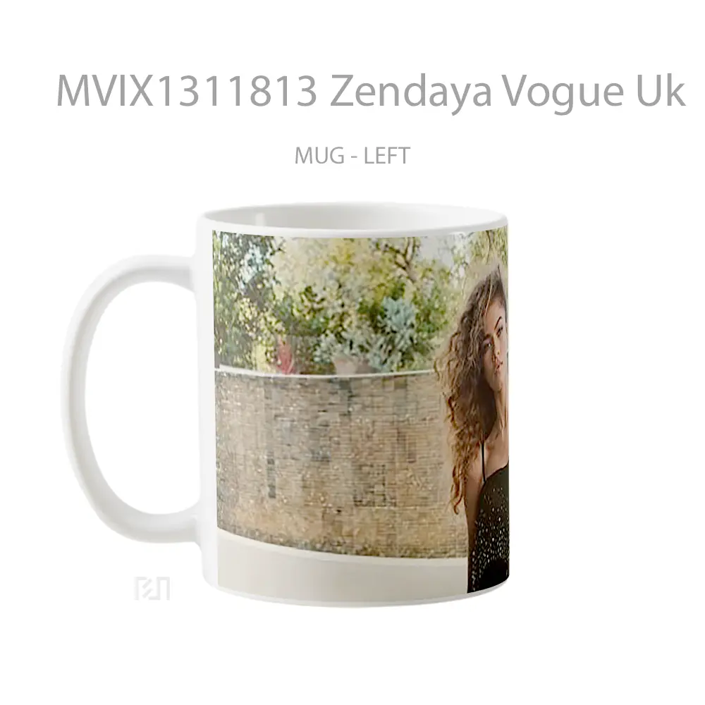 Mug Zendaya Vogue Uk Gelas Selebriti - All-side / Desain