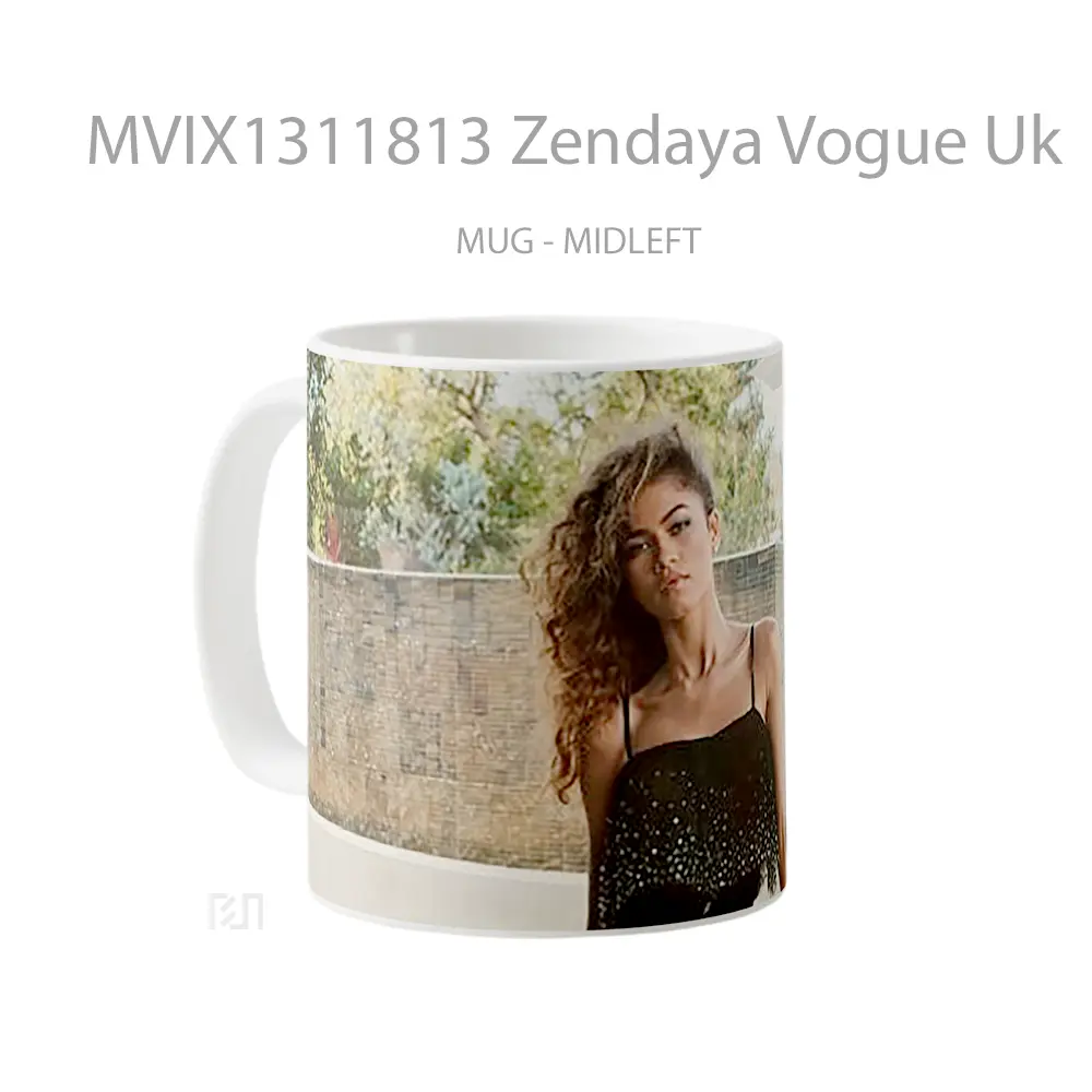 Mug Zendaya Vogue Uk Gelas Selebriti - All-side / Desain