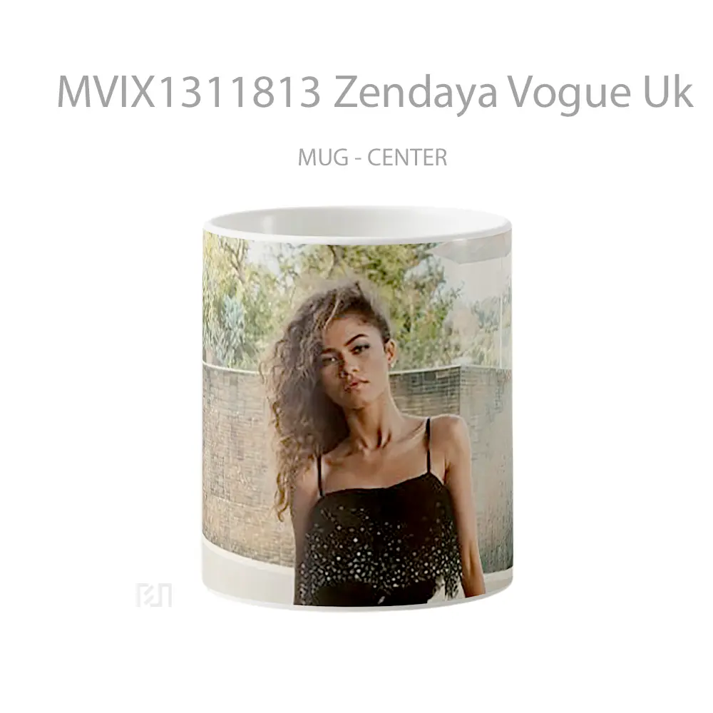 Mug Zendaya Vogue Uk Gelas Selebriti