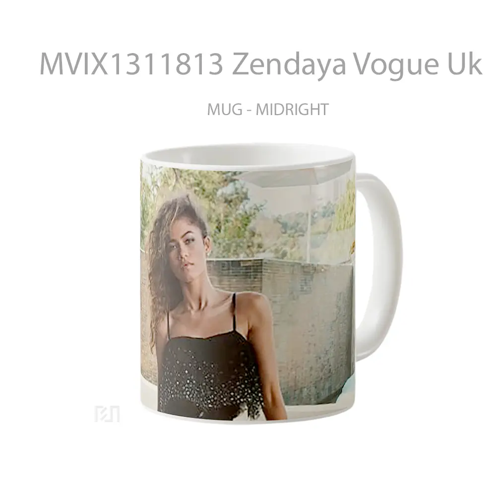 Mug Zendaya Vogue Uk Gelas Selebriti - All-side / Desain