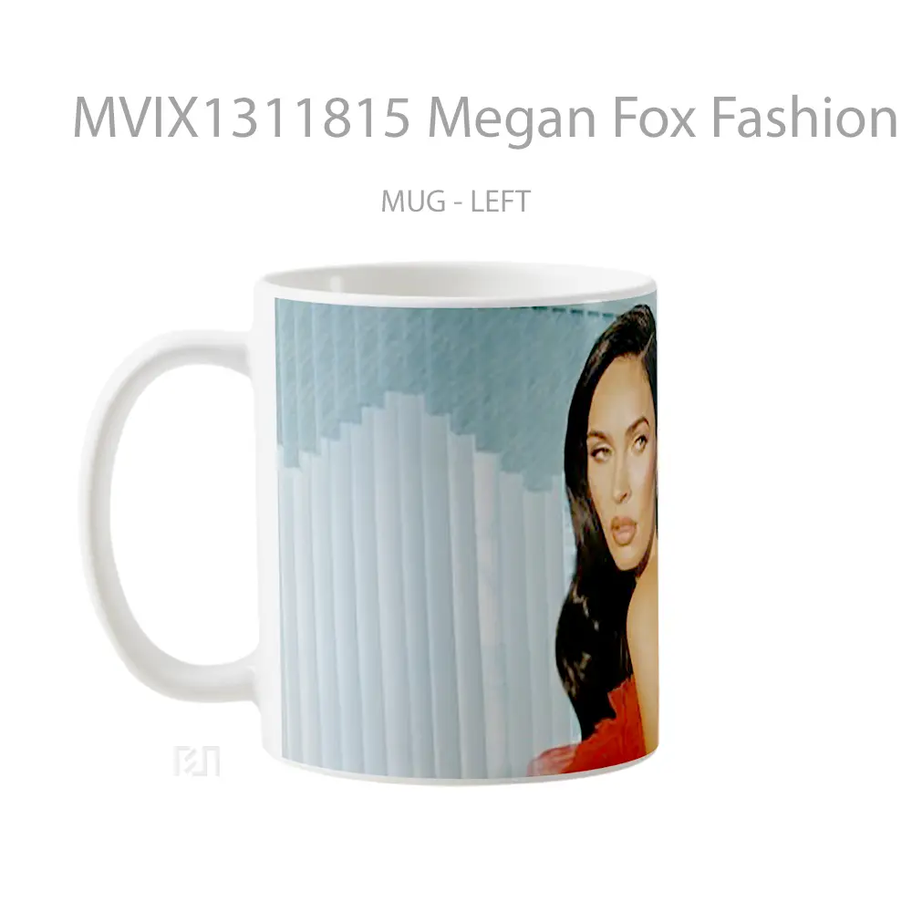Mug Megan Fox Fashion Book 2 Gelas Selebriti - All-side / Desain