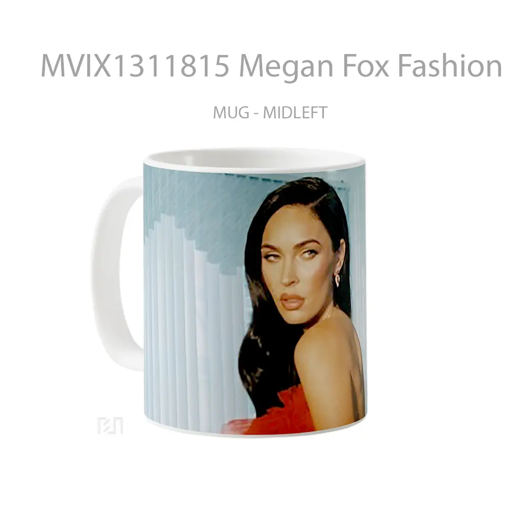 Mug Megan Fox Fashion Book 2 Gelas Selebriti - All-side / Desain