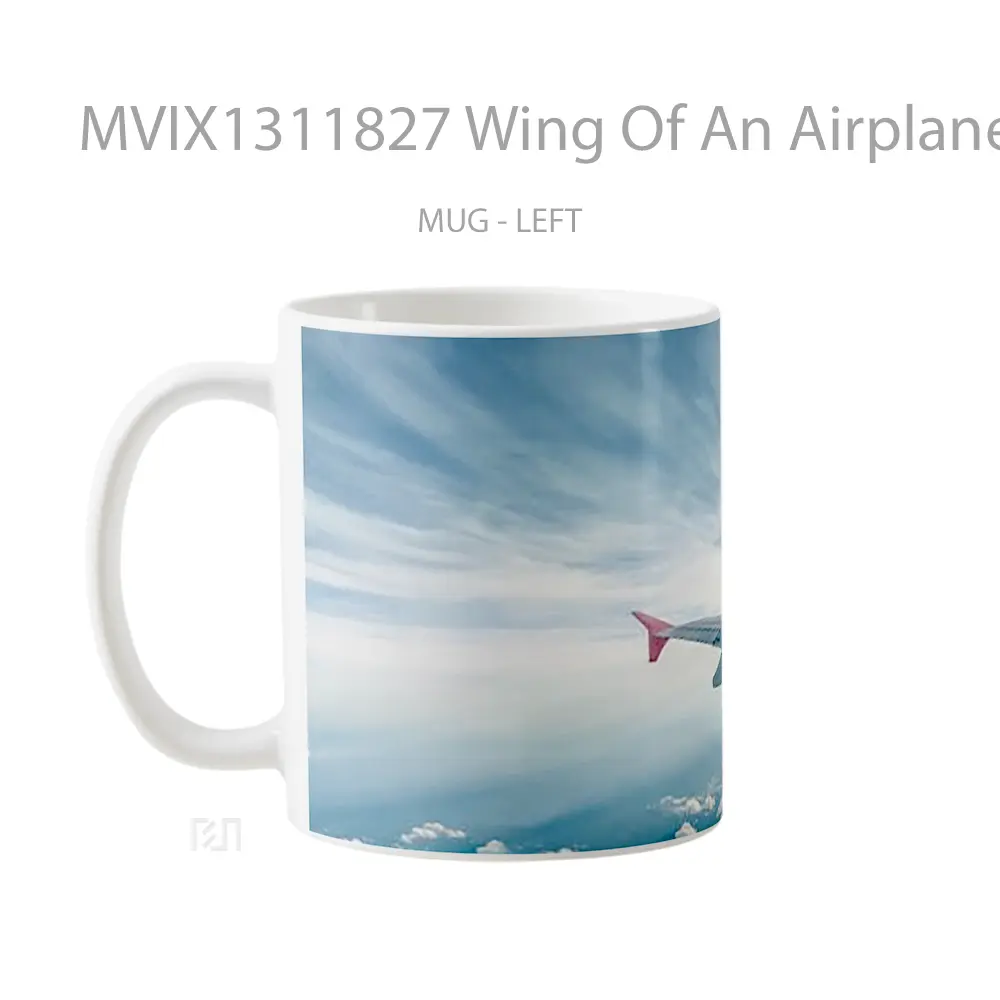 Mug Wing Of An Airplane Gelas Keramik Unik - All-side / Desain