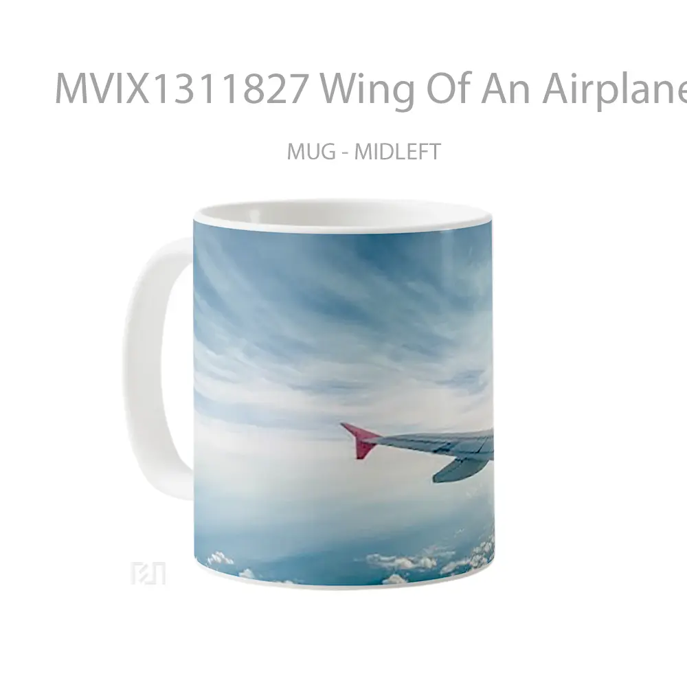 Mug Wing Of An Airplane Gelas Keramik Unik - All-side / Desain