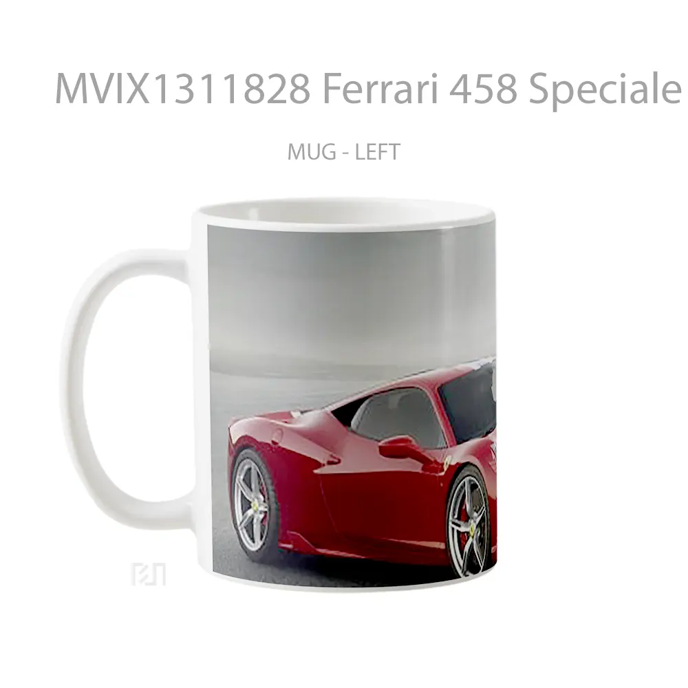 Mug Ferrari 458 Speciale Cangkir Mobil - All-side / Desain