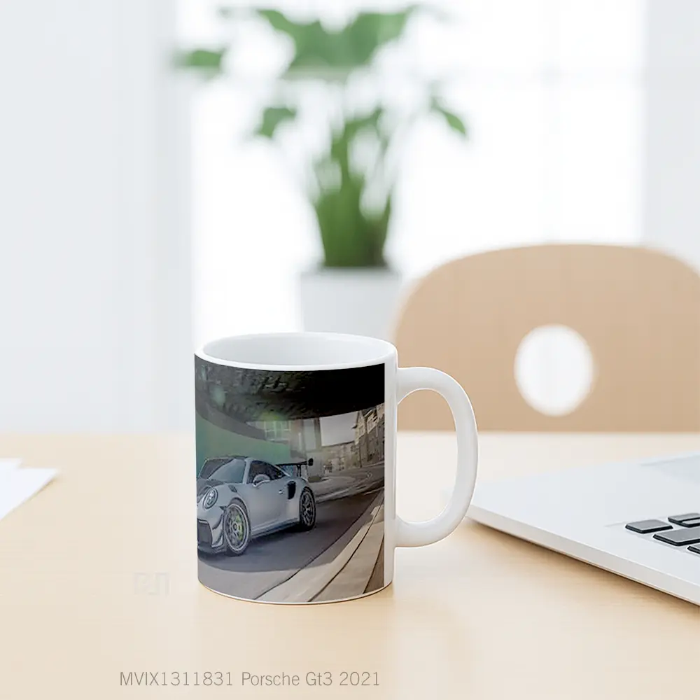 Mug Porsche Gt3 2021 Cangkir Mobil - All-side / Desain