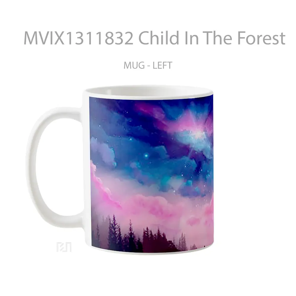 Mug Child In The Forest Gelas Pemandangan Alam - All-side / Desain