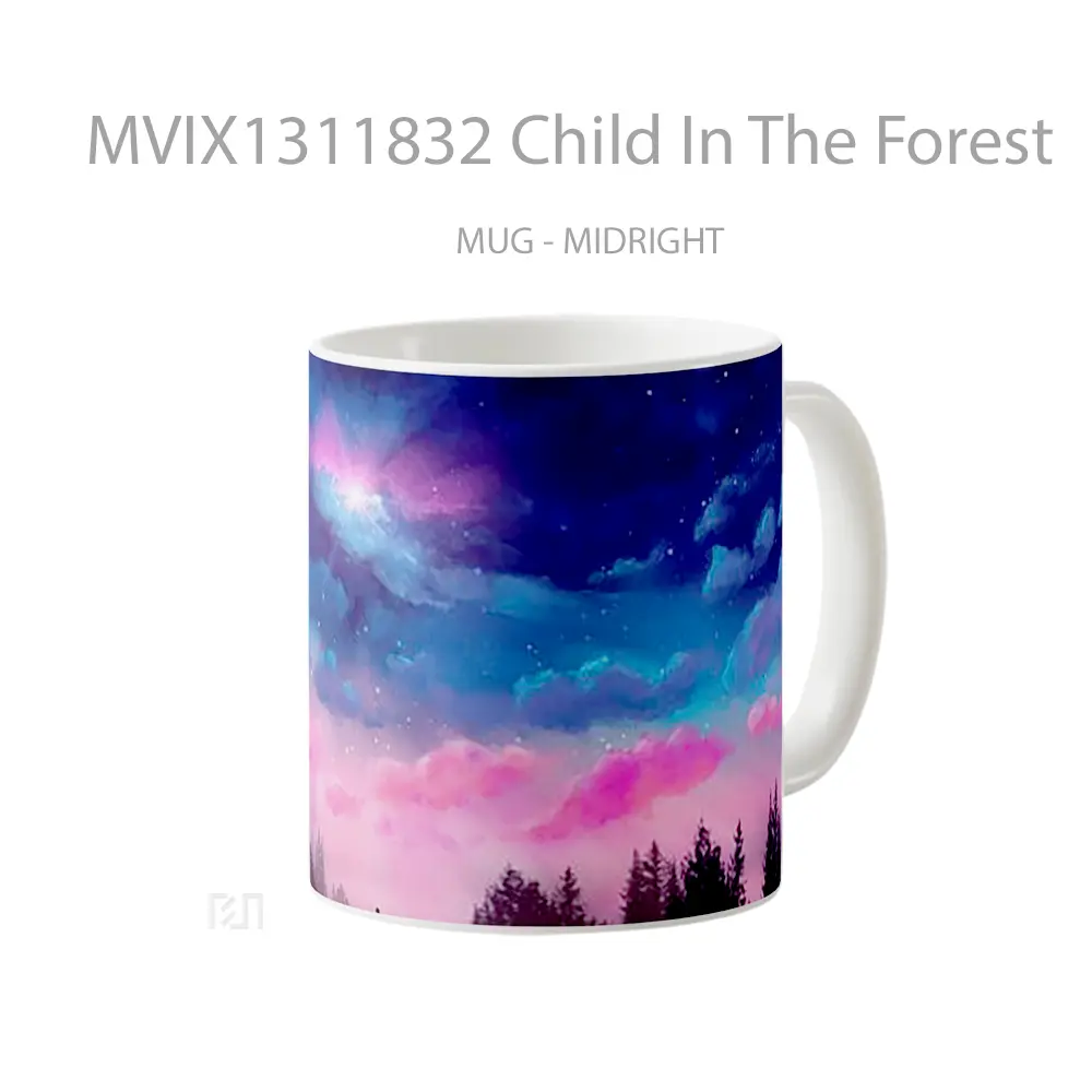 Mug Child In The Forest Gelas Pemandangan Alam - All-side / Desain