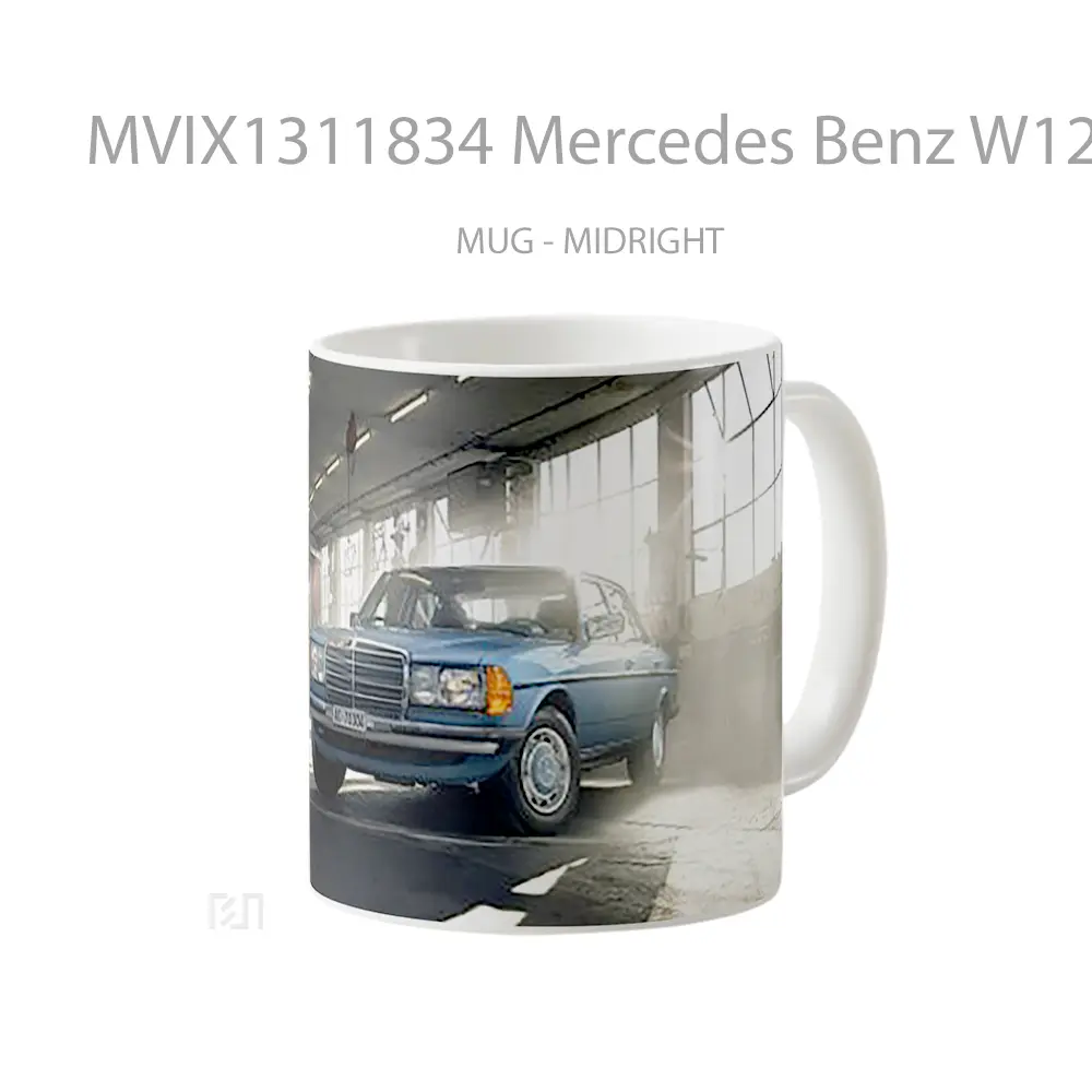 Mug Mercedes Benz W123 Classic Car Cangkir Mobil - All-side / Desain