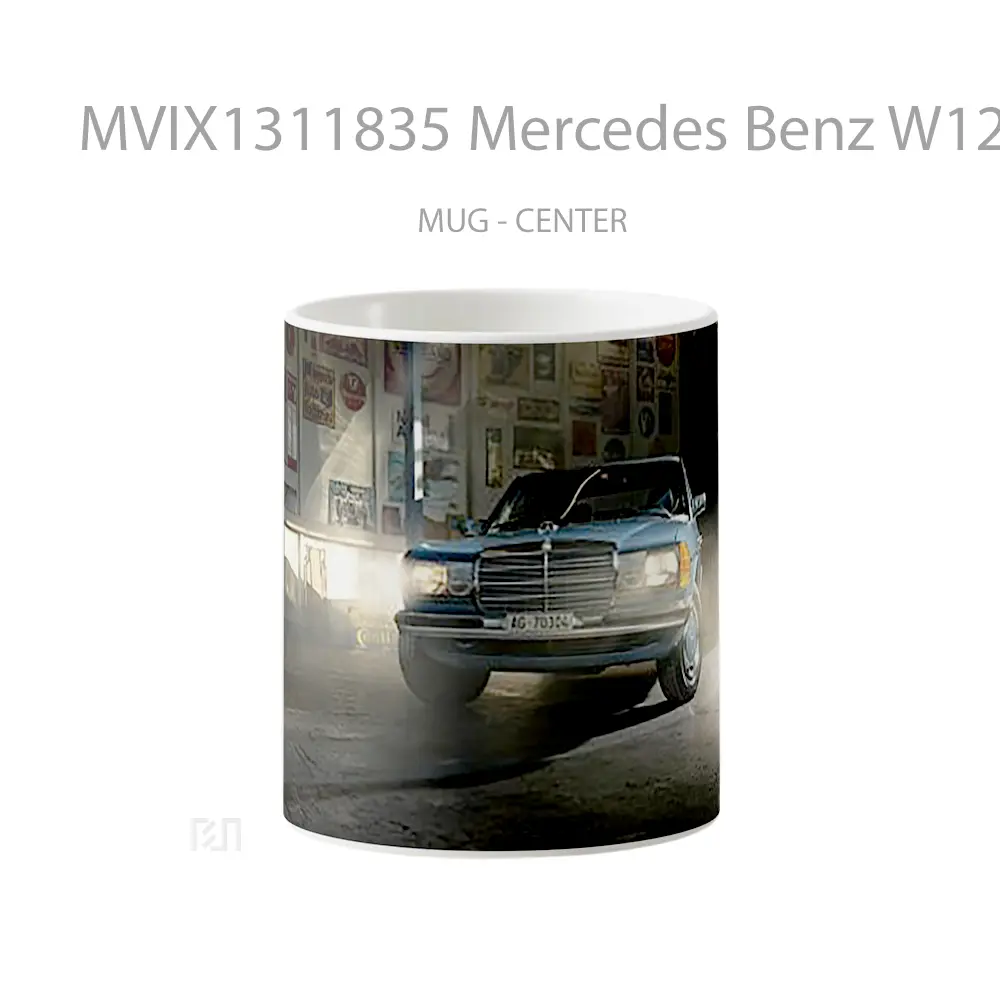Mug Mercedes Benz W123 Cangkir Mobil