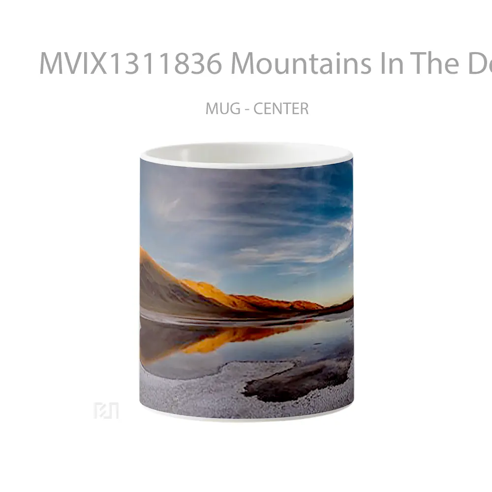 Mug Mountains In The Desert Gelas Pemandangan Alam
