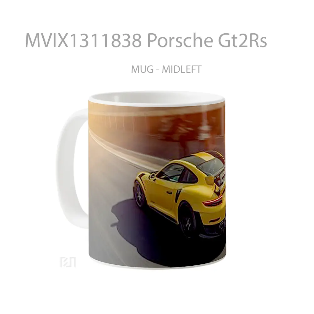 Mug Porsche Gt2Rs Cangkir Mobil - All-side / Desain