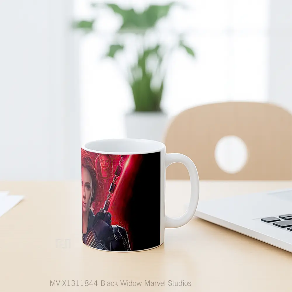 Mug Black Widow Marvel Studios Gelas Superhero - All-side / Desain