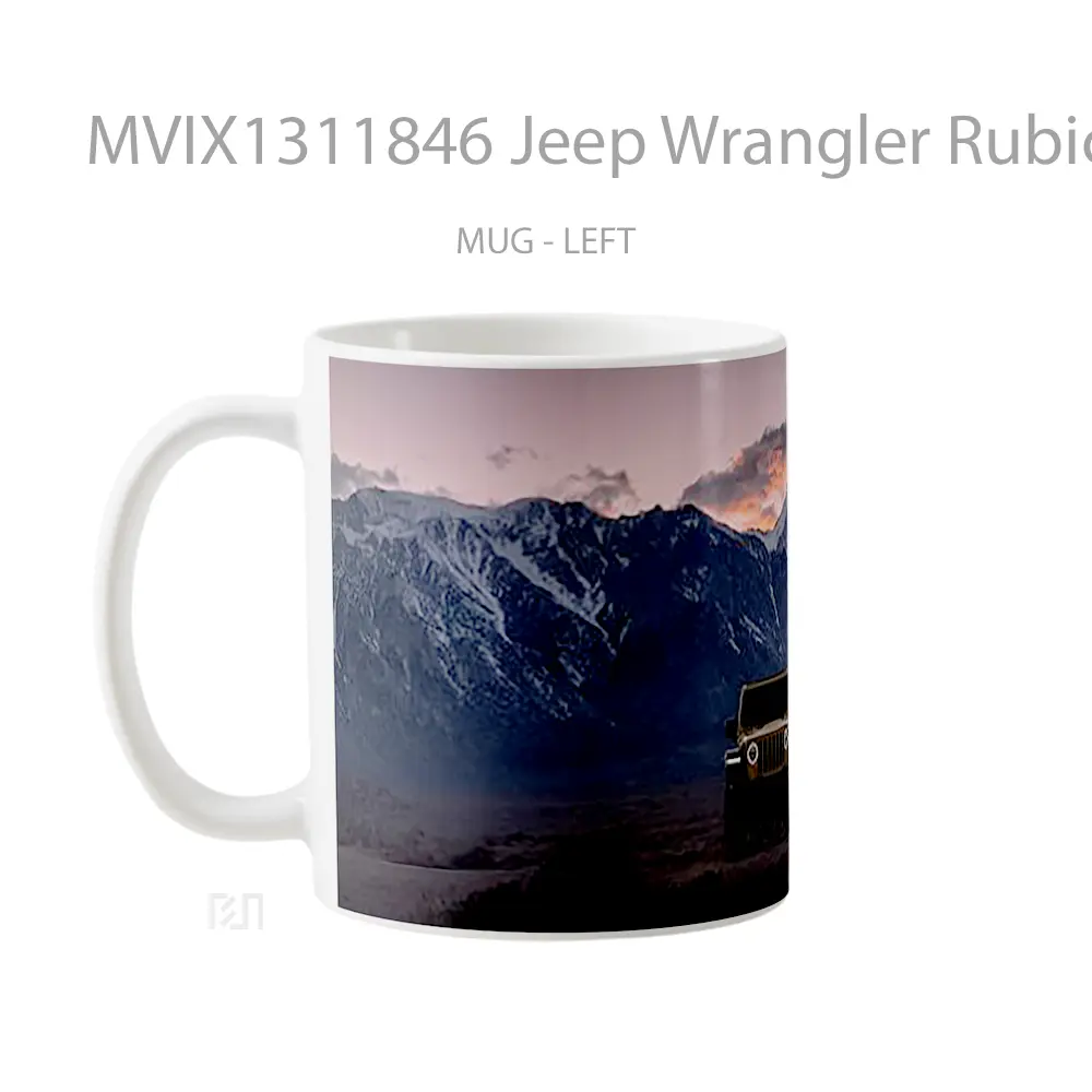 Mug Jeep Wrangler Rubicon 2021 Cangkir Mobil - All-side / Desain