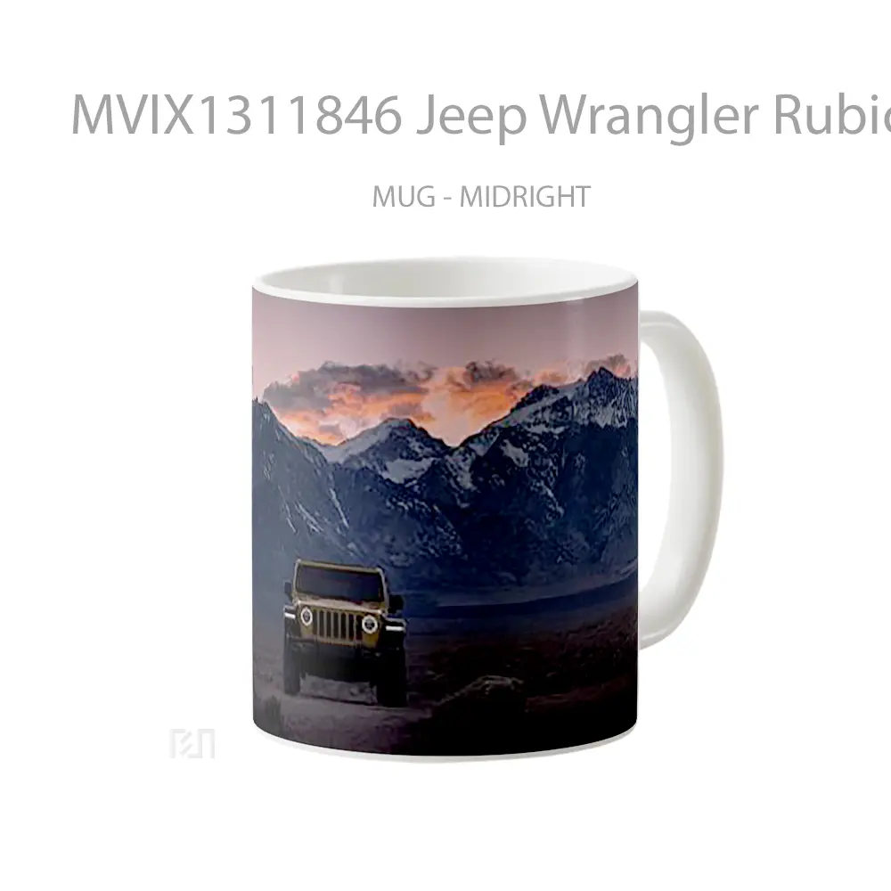 Mug Jeep Wrangler Rubicon 2021 Cangkir Mobil - All-side / Desain