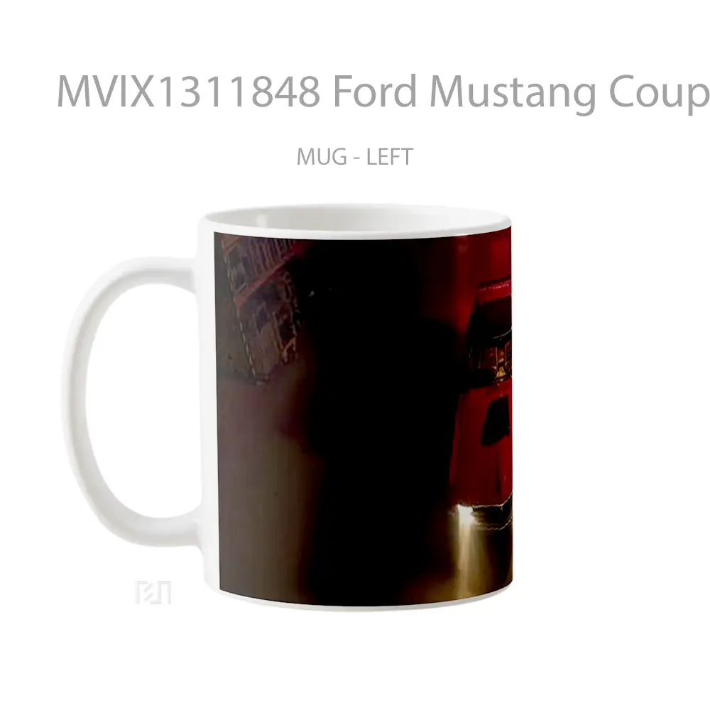 Mug Ford Mustang Coupe 1970 Cangkir Mobil - All-side / Desain
