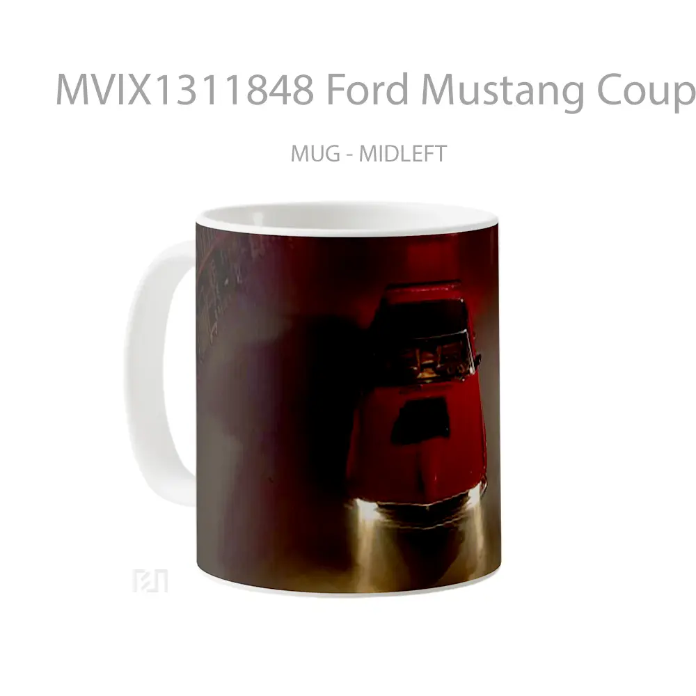 Mug Ford Mustang Coupe 1970 Cangkir Mobil - All-side / Desain